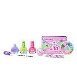 Дитячий набір для манікюру Martinelia Супердівчинка з металевою коробкою (11934), фото 2