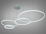 Підвісна люстра з кільця1029-800+600+500+300WH, фото 2