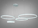Підвісна люстра з кільця1029-800+600+500+300WH, фото 3