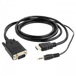Перехідник HDMI to VGA 5.0m Cablexpert (A-HDMI-VGA-03-5M) - оригінал