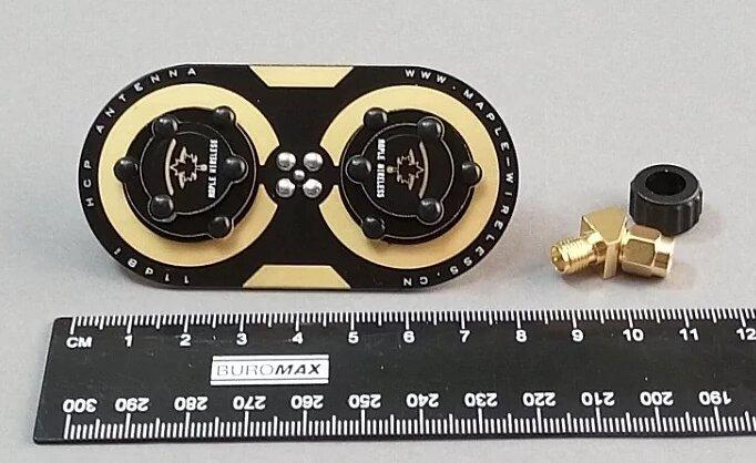 Антена 5,8 ГГц 10W 11 dBi RHCP FPV "Кленовий лист" з круговою поляризацією, RP-SMA