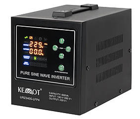 Джерело безперебійного живлення KEMOT PROsinus-800-LFP4 (ІБП) Kemot 500/800W 12v (Чорний) URZ3405-LFP4 (LiFePo