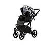 Коляска 2 в 1 Adamex Nola PR-2 чорний / білий, фото 4