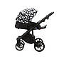 Коляска 2 в 1 Adamex Nola PR-2 чорний / білий, фото 5