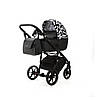 Коляска 2 в 1 Adamex Nola PR-2 чорний / білий, фото 7