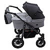 Коляска 2 в 1 для двійні Bair Sorento DUO BS-04 графіт / чорний, фото 3