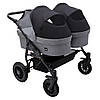 Коляска 2 в 1 для двійні Bair Sorento DUO BS-04 графіт / чорний, фото 5