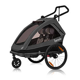 Велосипедний причіп з функцією коляски Lionelo CAMA GREY GRAPHITE