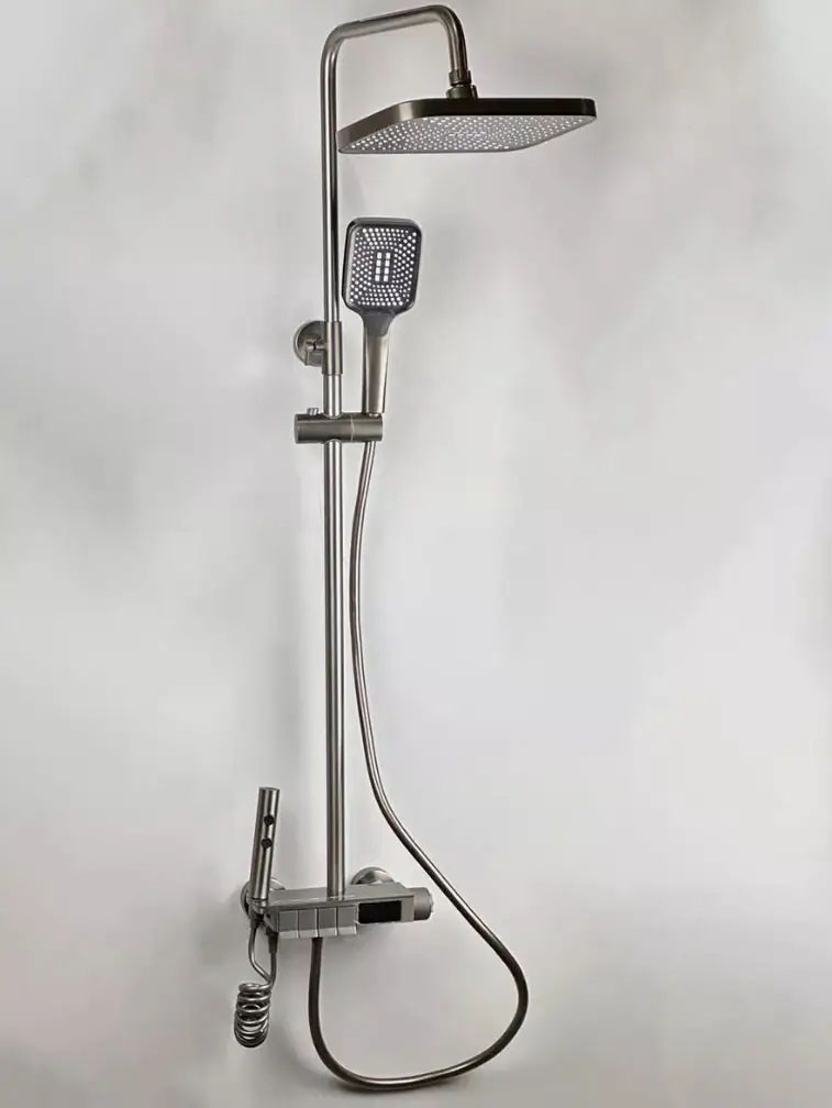 Душова система Shower Kraft А401 з тропічним душем 4в1 Silver (3_05846), фото 1