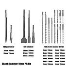 Набір свердл і зубил 17шт для перфоратора відбійного молотка SDS-Plus, кейс, фото 2