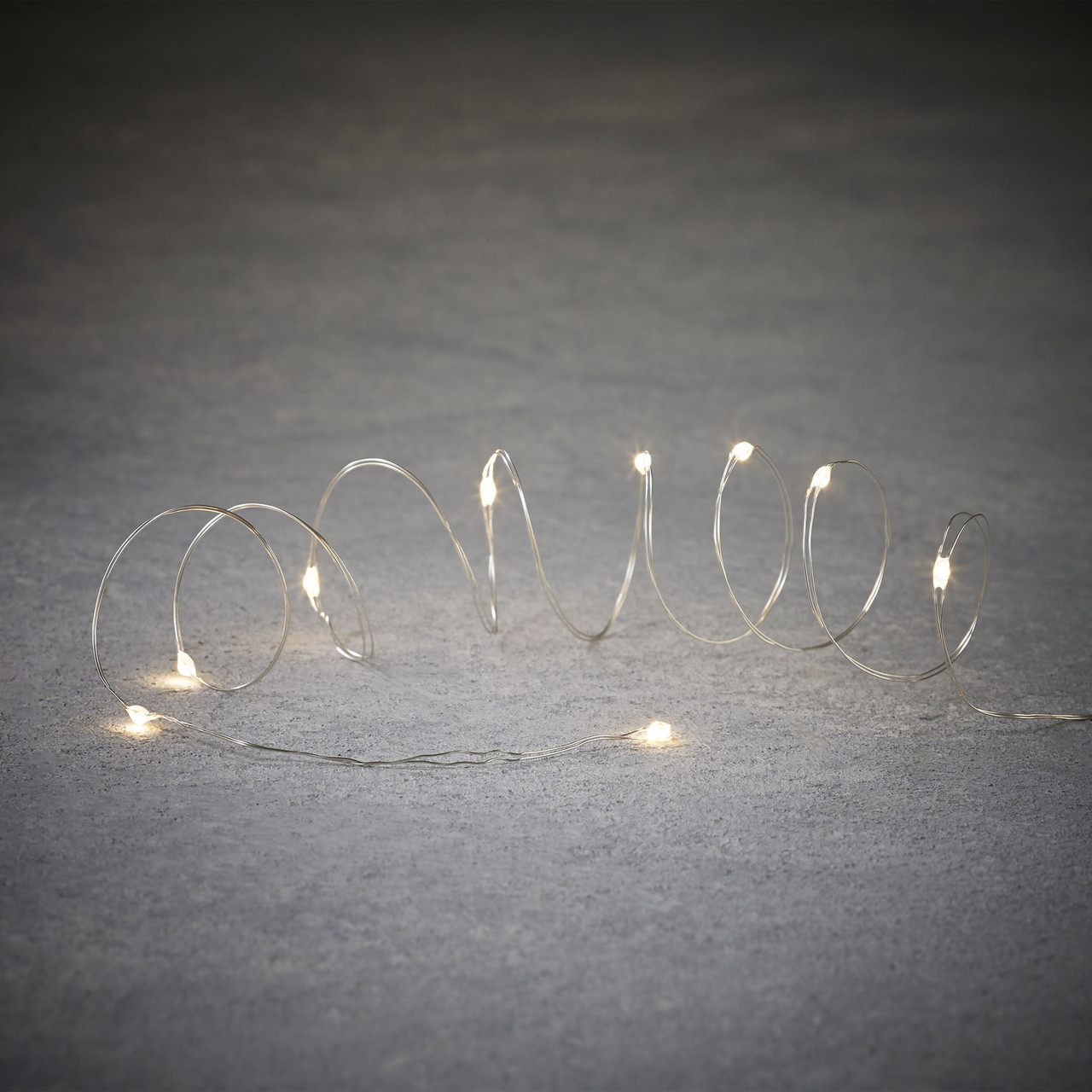 Гірлянда-струна «Luca Lighting» 1 м, 10led, класичний білий, лит. батарейки 2хCR2032
