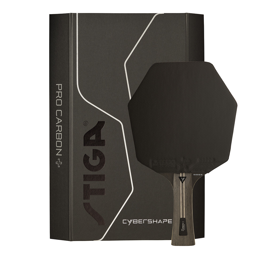 Ракетка для настільного тенісу Stiga Pro Carbon Plus Cybershape 5 Star FL (1215-0401-35), фото 1
