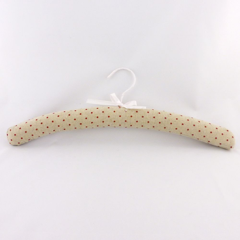 Вішалка бежева червоний горошок Гранд Презент 204410