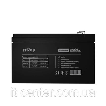 Акумуляторна батарея Njoy GP07122F 12V 7AH (BTVACGUOBTD2FCN01B) AGM, фото 1