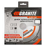 Диск алмазний GRANITE UNIVERSAL 180х2.4 мм 22-24% 8600 об./хв 9-05-180, фото 2