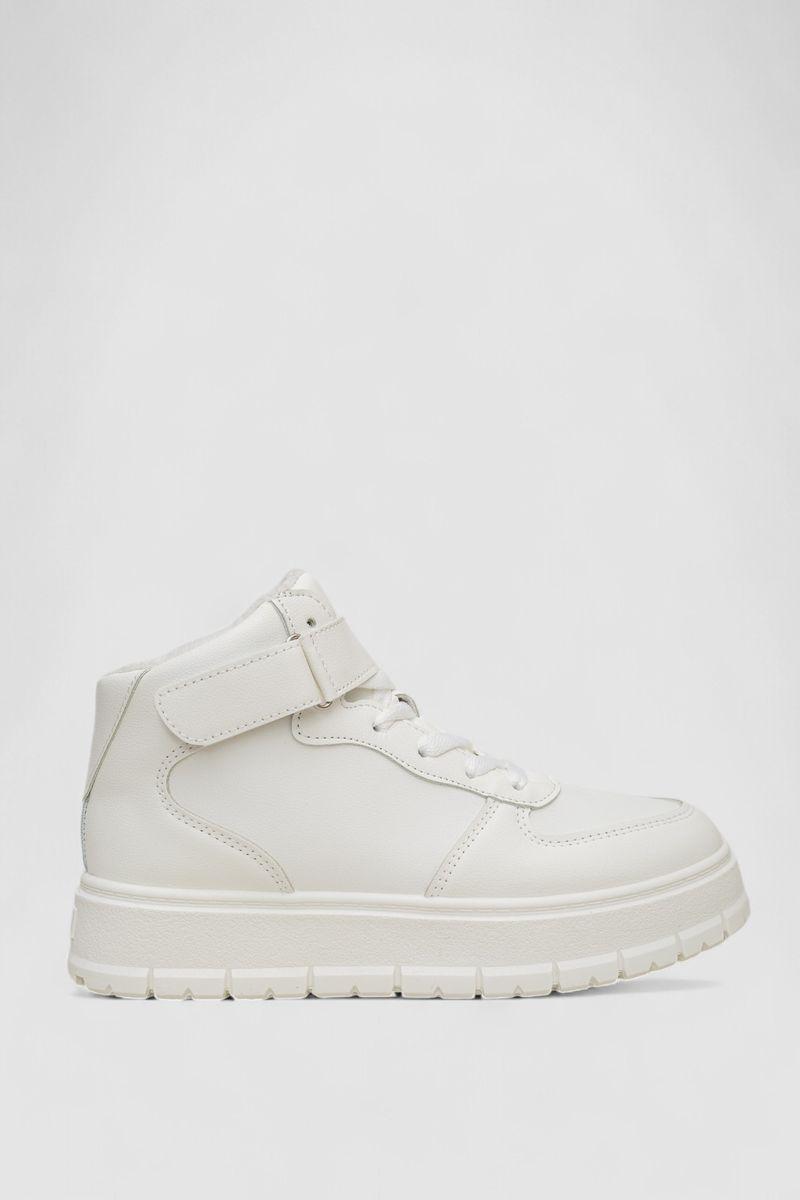 Кросівки жіночі зимові на хутрі, колір білий, 248RMB05, фото 1