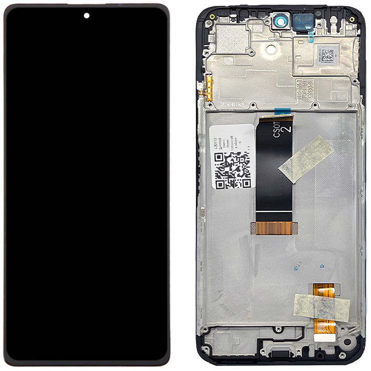 Дисплей Xiaomi Redmi 13/Poco M6 у зборі із сенсором і рамкою Midnight Black service orig