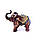 Фігурка слона із прикрасами 20 см Гранд Презент H2624-3D, фото 6