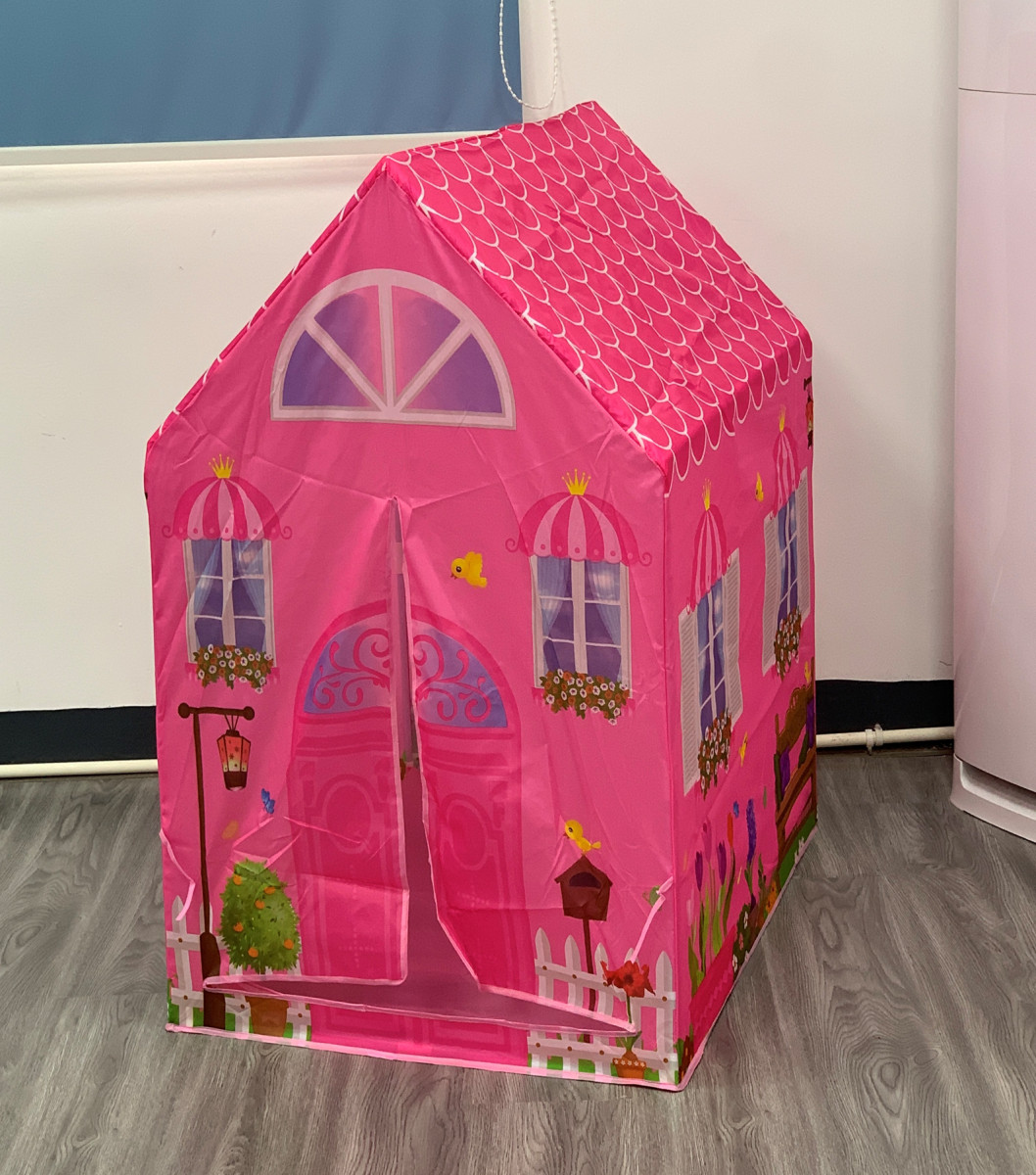 Дитячий ігровий намет Villa Pink | Рожева вілла, каркас 103х93х70 см із сумкою