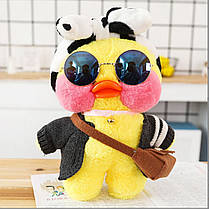 М'яка плюшева іграшка Лалафанфан качка Аміра | Lalafanfan 30 см Жовта