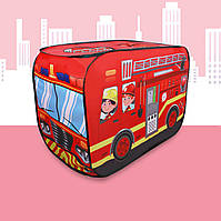 Дитячий ігровий намет - машинка Пожежні рятувальники, каркас 112х72х62 см