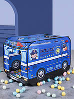Дитячий ігровий намет - машинка Поліцейський фургон, каркас 112х72х62 см