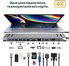 Концентратор-подставка USB-C XoKo AC-1400 (XK-AC1400-SL), фото 8
