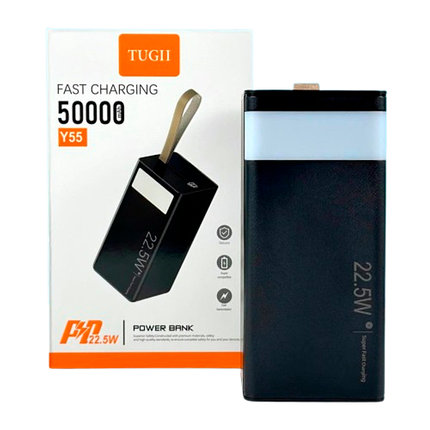 Банк заряду WUW TUGII Y55 50000мАг PD 22.5W black, фото 1
