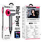Фен HOCO HP11 Plus High-speed negative ion hair dryer Rose Red, фото 3
