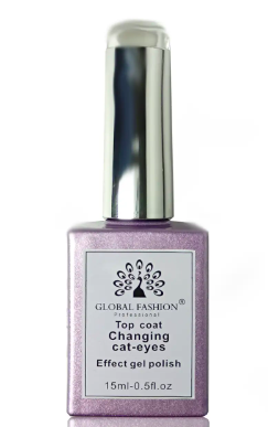Топ для нігтів "Кошиче око" без липкого шару Changing cat-eyes 15 мл, фото 1