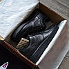 Чоловічі кросівки Nike Air Force 1 Low Black Чорні Взуття Найк Аїр Форс 1 Лов повсякденні шкіра демісезон, фото 8
