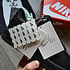 Чоловічі кросівки Nike Air Force 1 Low Black Чорні Взуття Найк Аїр Форс 1 Лов повсякденні шкіра демісезон, фото 9