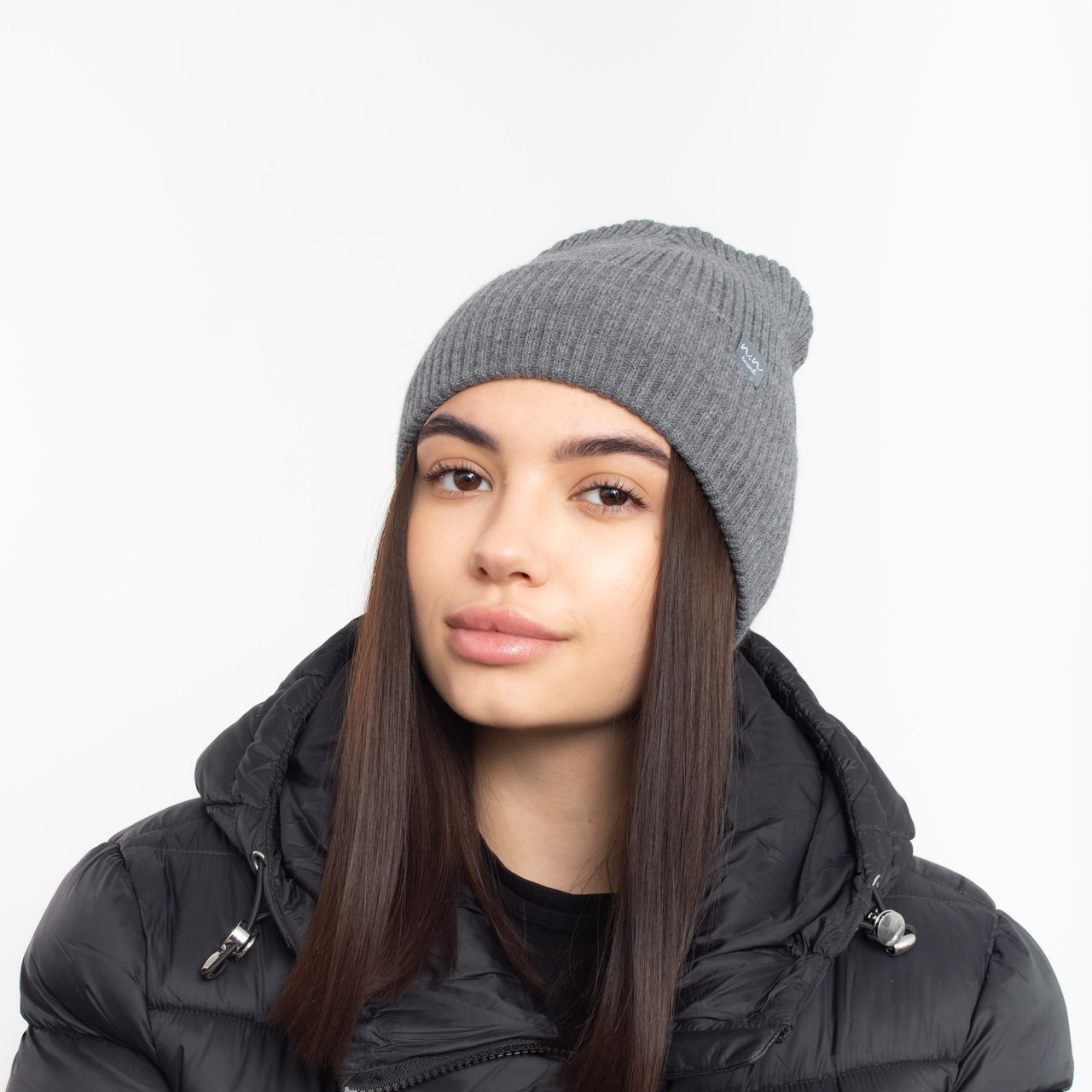 Шапка Terry (напівшерсть, фліс) сірий меланж