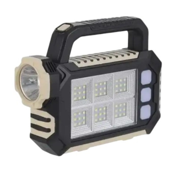 Світлодіодний ліхтар LED COB HS8029 з акумулятором та сонячною панеллю Білий
