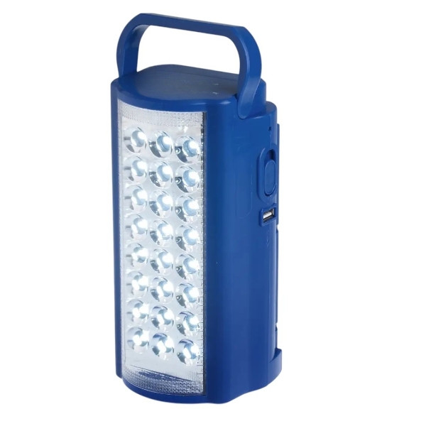 Ліхтар переносний 24LED Power bank 3 режими 2606L Синій