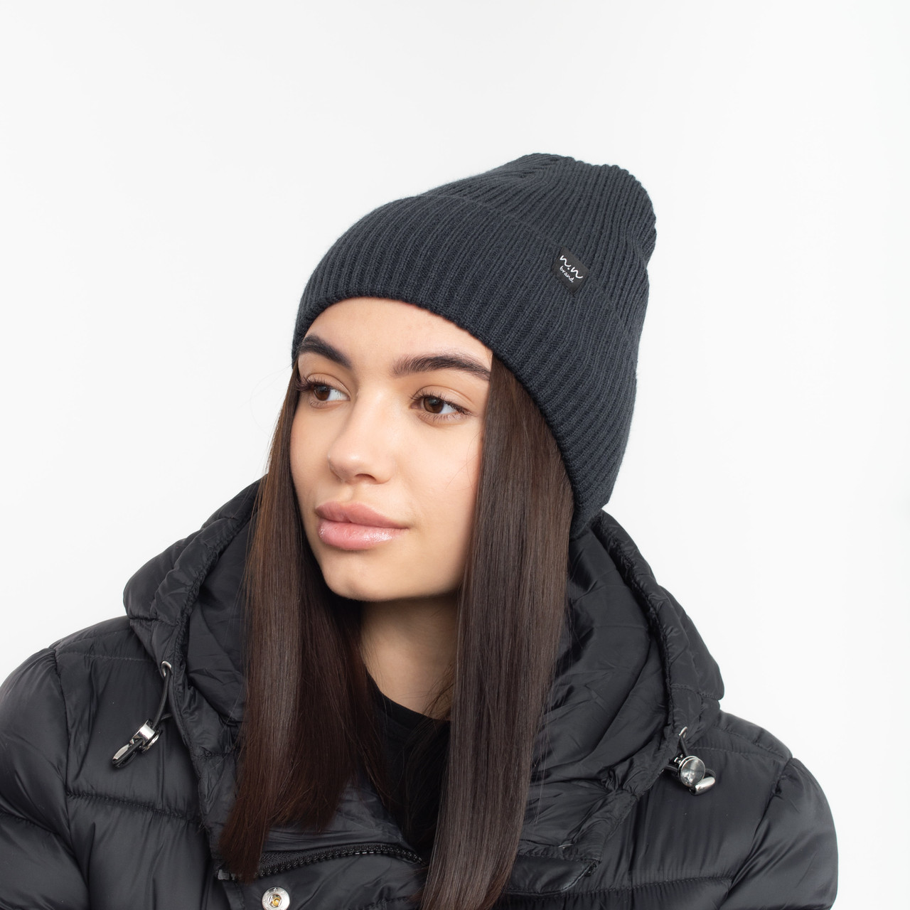 Шапка Terry (напівшерсть, фліс) графіт