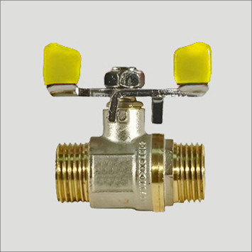 Кран кульовий 3/4" НН метелик Сантехмонтаж для газу