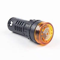Світлосигнальний зумер AD22-22MS 220В AC/DC жовтий