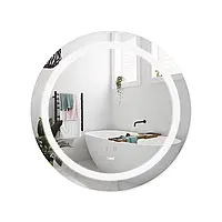 Дзеркало Aria настінне кругле з LED-підсвічуванням Touch R600 мм Lidz