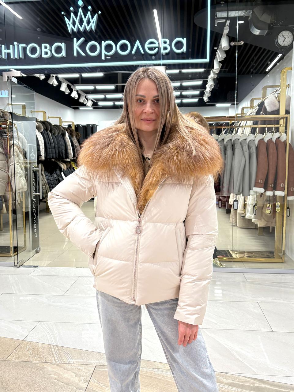 Жіночий пуховик — парка GUEELA Champange, фото 1