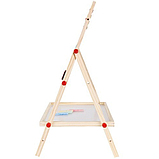 Дерев'яна дошка мольберт з магнітним двостороннім Kruzzel 32 x 41 x 67 см (22472), фото 3