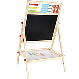 Дерев'яна дошка мольберт з магнітним двостороннім Kruzzel 32 x 41 x 67 см (22472), фото 5