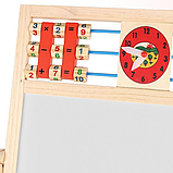 Дерев'яна дошка мольберт з магнітним двостороннім Kruzzel 32 x 41 x 67 см (22472), фото 7