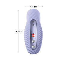 Накладний вібратор Fun Factory LAYA III soft violet, ефект постукування пальцем, фото 2