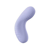 Накладний вібратор Fun Factory LAYA III soft violet, ефект постукування пальцем, фото 4