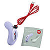 Накладний вібратор Fun Factory LAYA III soft violet, ефект постукування пальцем, фото 10