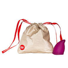 Менструальна чаша Fun Factory FUN CUP SIZE B, бордова, багаторазова, діаметр 4,3 см, обсяг 30 мл, фото 4