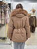 Жіночий пуховик — парка GUEELA Beige, фото 5