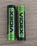 Батарейка мізинчикова лужна Videx LR03 стандартний розмір AAA упаковка комплект 2 шт у блістері Alkaline надійне джерело живлення, фото 3