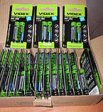 Батарейка мізинчикова лужна Videx LR03 стандартний розмір AAA упаковка комплект 2 шт у блістері Alkaline надійне джерело живлення, фото 6
